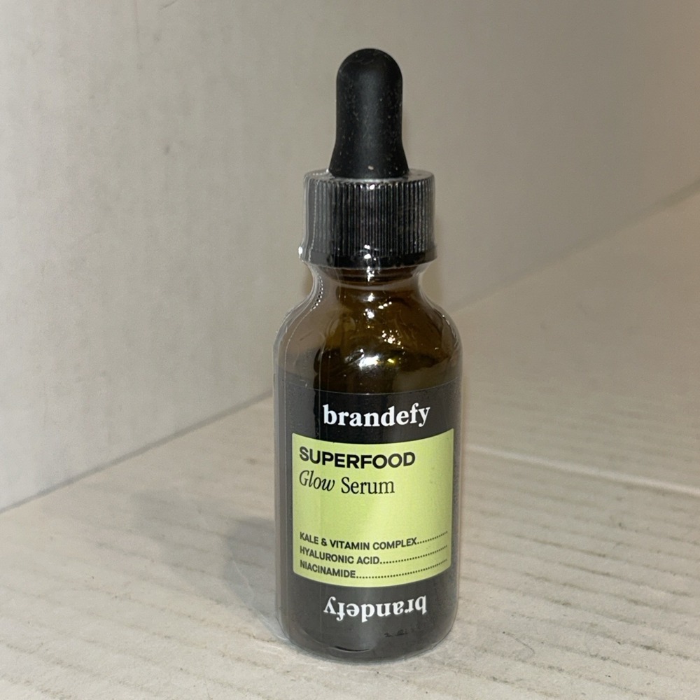 Brandefy Superfood Glow Serum Kale & Vitamin Complex, Hyaluronic Acid 1fl OZ